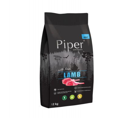 Piper – Hrană Uscată pentru Câini Adulți cu Carne de Miel – 12 kg